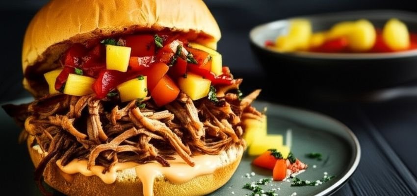 Hamburguesa de pernil de puerco