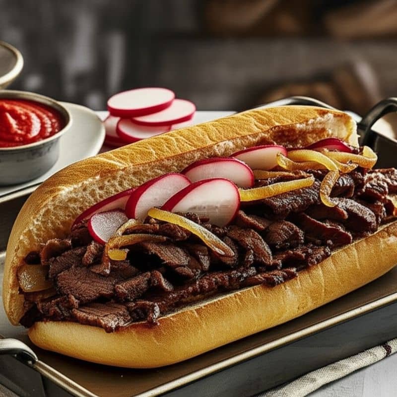 Receta de Sándwich mexicano de Suadero