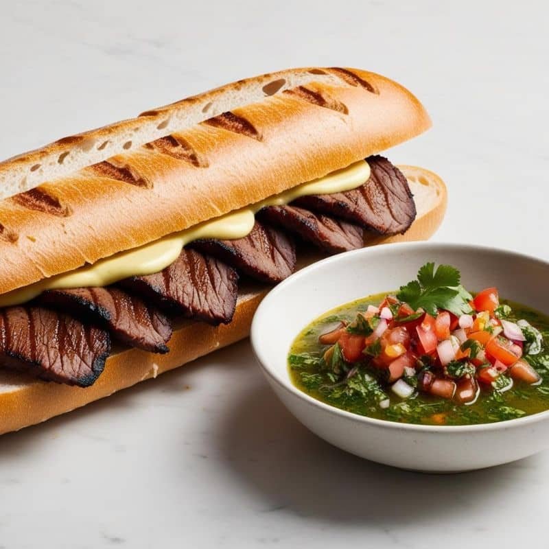 Sándwich de carne asada a la parrilla (Receta)