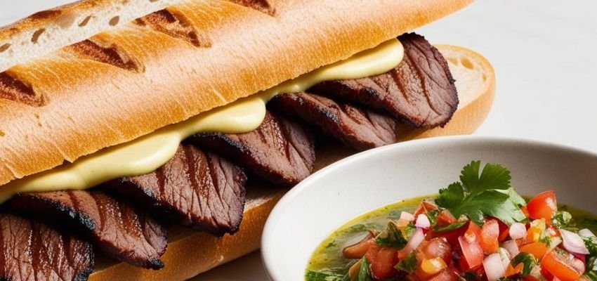 Sándwich de carne asada a la parrilla (Receta)