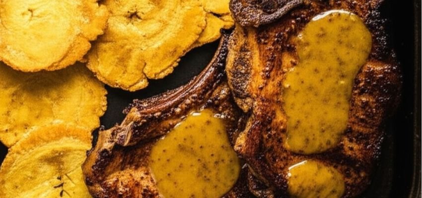 Receta Chuletas cerdo jugosas con salsa agridulce