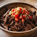 Receta de Carne desmechada con Sofrito (150 gramos)